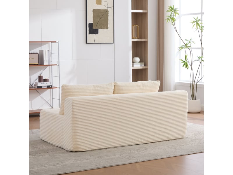 Canapé modulable, canapé de salon, mousse haute résilience 30d, base antidérapante, format compressé, facile à déplacer - Conforama E