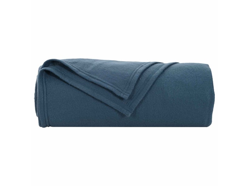Plaid canapé bleu marine 270x240 cm 0.91 kg polaire - Conforama D
