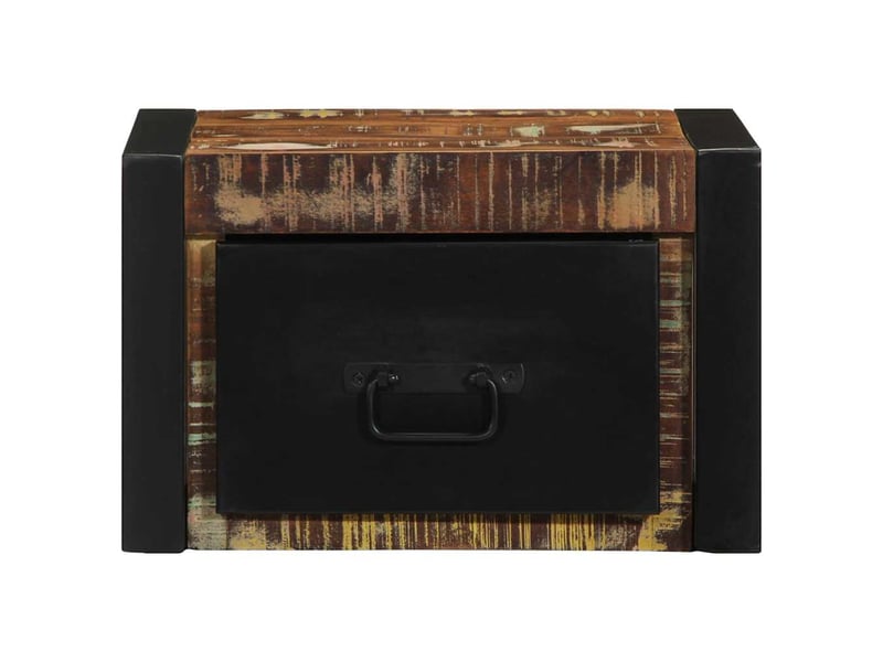  Table de chevet - cabinet de chevet - table de nuit multicolore 40x35x25 cm bois de récupération  - Conforama D