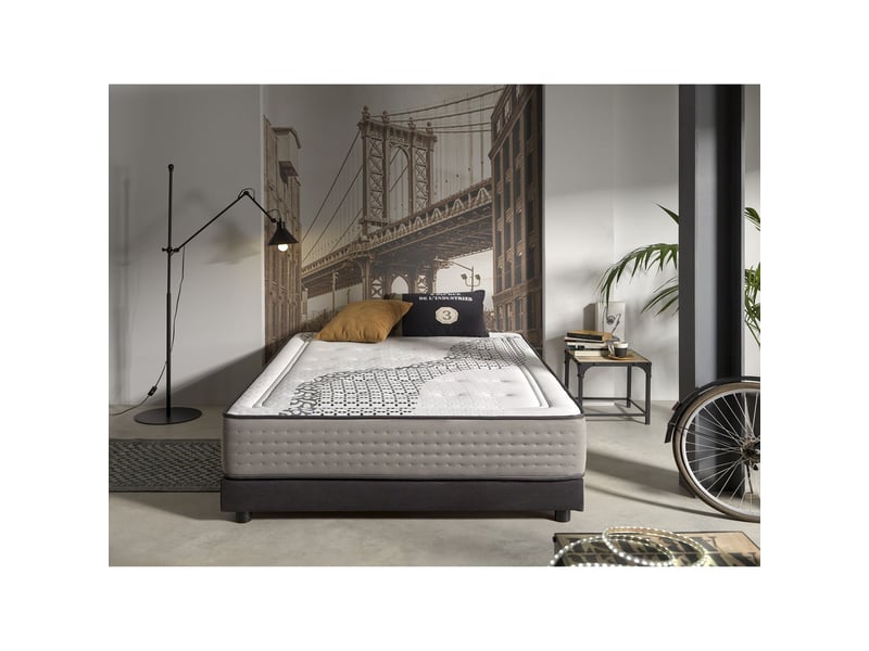  Matelas à mémoire de forme brooklyn paradise - mi-ferme, 4 cm de mémoire de forme, cœur hr 8435720042795 - Conforama B