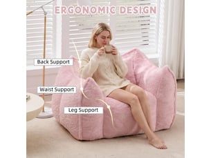 Fauteuil fixe Tissu rose