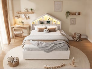 Lit 2 places 140x200 cm <strong>BGSRYAO</strong>  <strong></strong> coloris beige