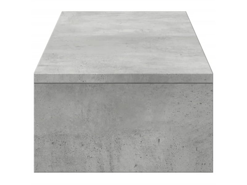  Support de moniteur table meuble bureau avec tiroirs bois d'ingénierie gris 02_0044941  - Conforama D