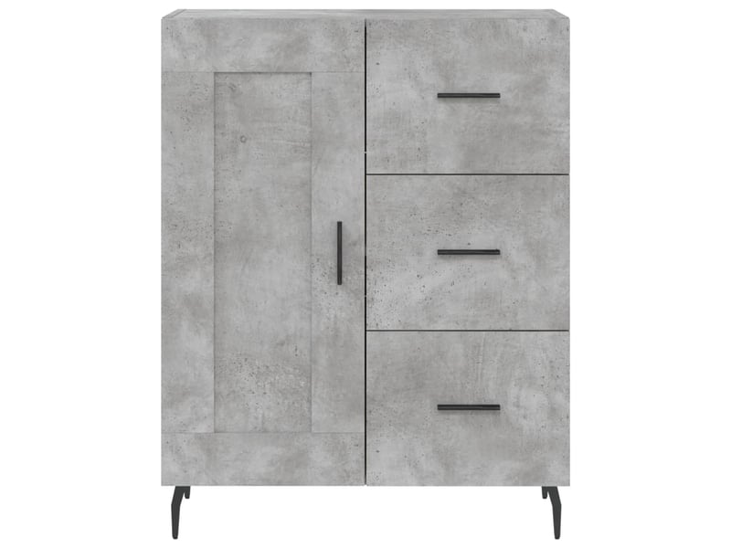  Buffet - bahut - meuble de rangement gris béton 69,5x34x90 cm bois d'ingénierie  - Conforama E