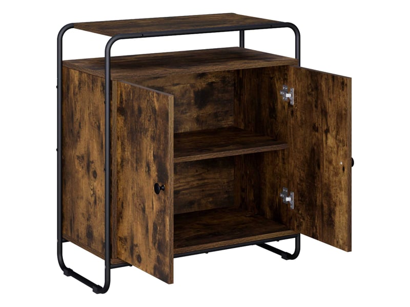  Buffet salon, buffet de rangement chêne fumé 68x35x75 cm bois d'ingénierie shl64337  - Conforama C
