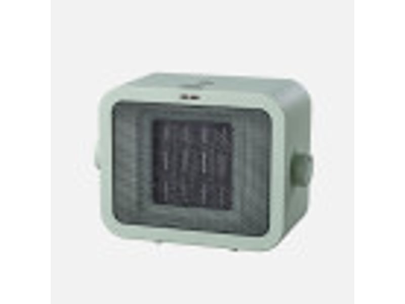  Chauffage soufflant céramique fabrilamp coleman 1800 w vert, thermostat réglable 281321806 - Conforama B