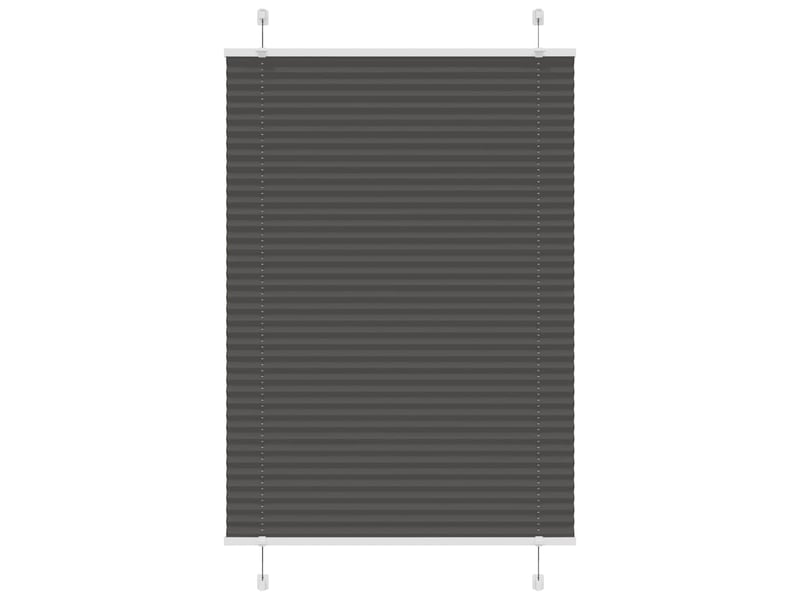 Store plissé, store de fenêtre noir 95x100 cm largeur du tissu 94,4 cm polyester cf46964 - Conforama B