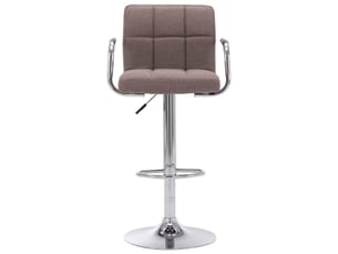 Tabouret de bar, chaise de bar taupe tissu shl2017