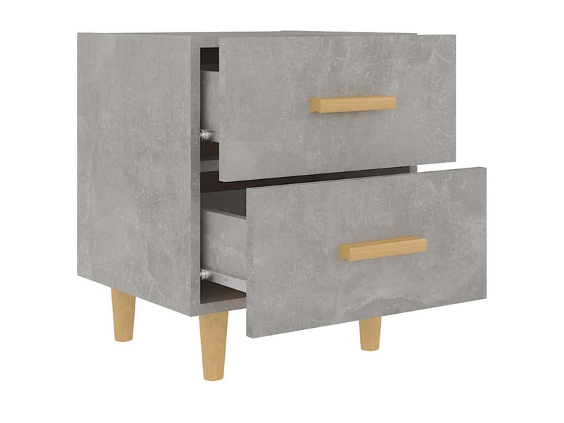  Table de chevet - cabinet de chevet - table de nuit gris béton 40x35x47,5 cm  - Conforama D