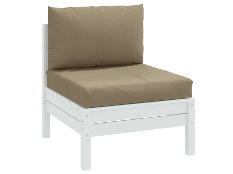  Lot de 2 coussins de palette, coussins de canapé taupe mélangé tissu cf59620  - Conforama B