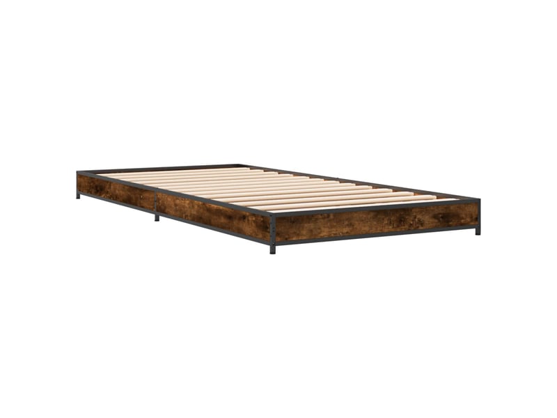  Lit simple- lit adulte -  cadre de lit chêne fumé 80 x 200 cm bois d'ingénierie  - Conforama B