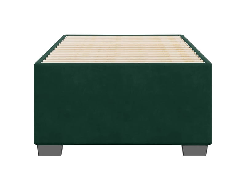  Lit simple- lit adulte -  cadre de lit sans matelas vert foncé 80x200 cm velours  - Conforama C