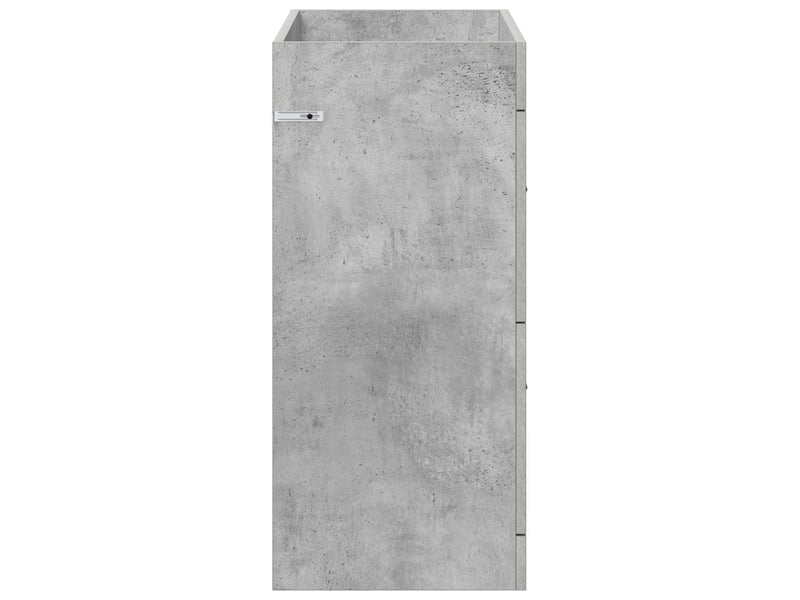  Meuble sous lavabo de salle de bain, commode gris béton shl3534  - Conforama E