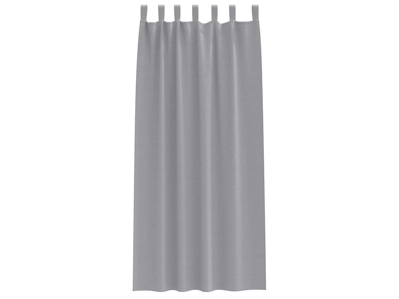  Lot de 2 rideaux occultants, rideaux black-out avec anneaux gris clair 225 x 140 cm cf44641  - Conforama D