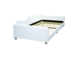 Lit banquette 90x200 cm <strong></strong> <strong></strong> coloris blanc