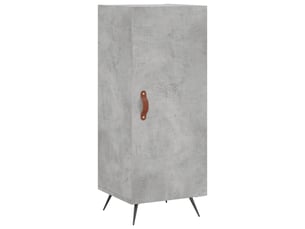 Buffet - bahut - meuble de rangement gris béton 34,5x34x90 cm bois d'ingénierie