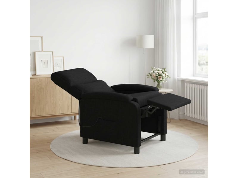Vidaxl fauteuil de massage inclinable noir tissu - Conforama B