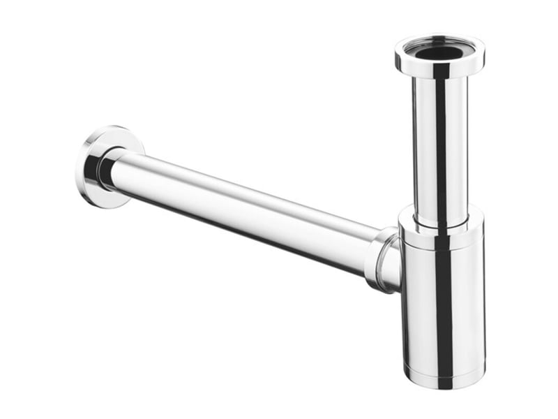  Laiton siphon de lavabo, universel syphon design 1 14 x 32mm, réglable anti odeur, chromé - rwsiphon de lavabo  - Conforama A