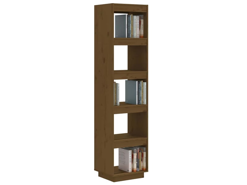  Bibliothèque, étagère de rangement marron miel 40x35x167 cm pin solide  - Conforama D