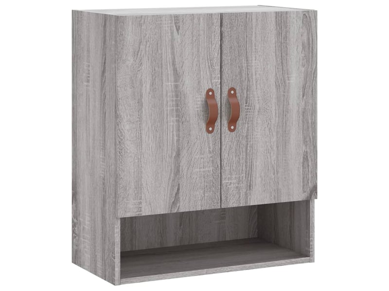  Armoire murale salon, meuble de rangement sonoma gris 60x31x70cm bois d'ingénierie shl1888  - Conforama A