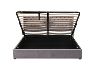 Lit coffre 180x200 cm SOGEU coloris gris