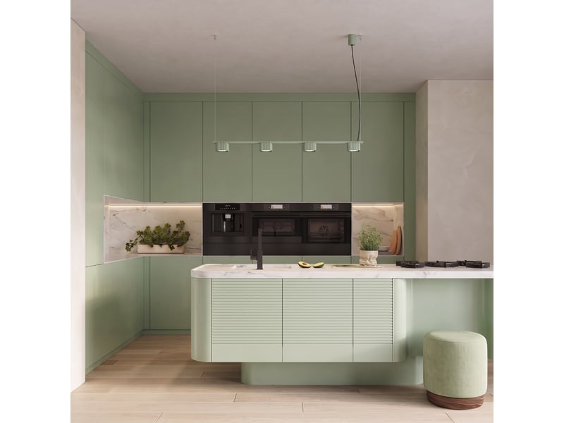  Lustre riff 4 sauge gx53 aluminium moderne 208x122x10cm SL.3118 - Conforama B