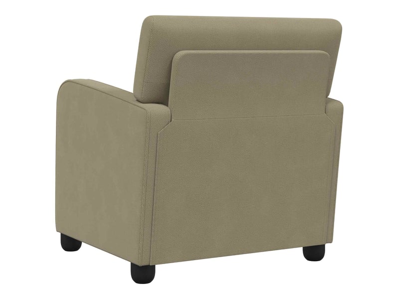 Vidaxl fauteuil kaki velours - Conforama E