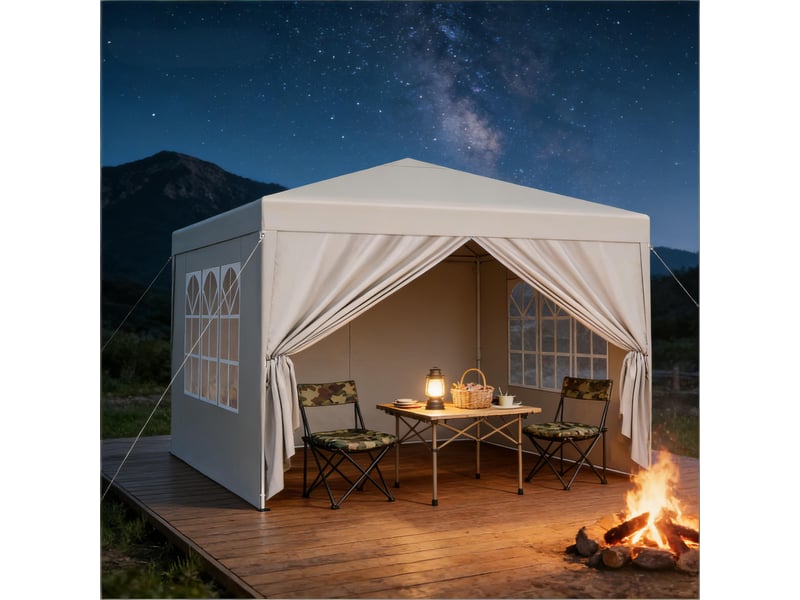  Gazebo moderne de jardin, pavillon extérieur pour terrasse, mariage et événements  - Conforama B