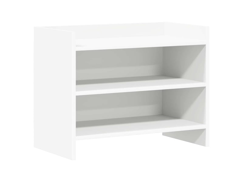  Meuble tv - banc tv - meuble de rangement 60 x 33 x 47 cm blanc bois d'ingénierie  - Conforama A