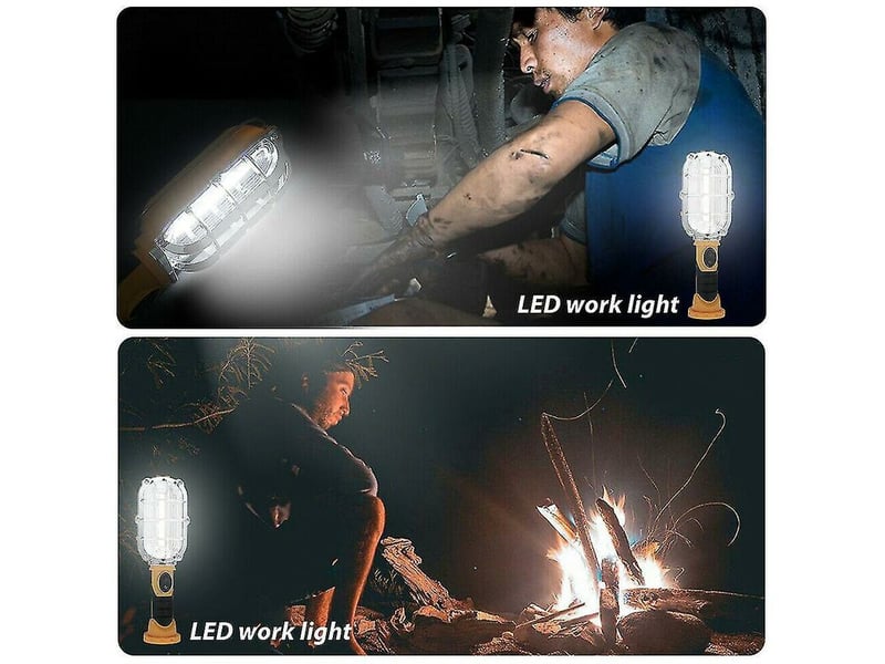  L'épi portatif a mené la torche à main sans fil de lampe d'inspection magnétique de lumière de travail  - Conforama B