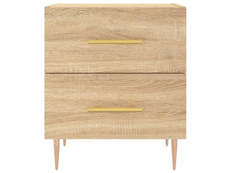  Table de chevet - cabinet de chevet - table de nuit chêne sonoma 40x35x47,5 cm bois d’ingénierie  - Conforama E