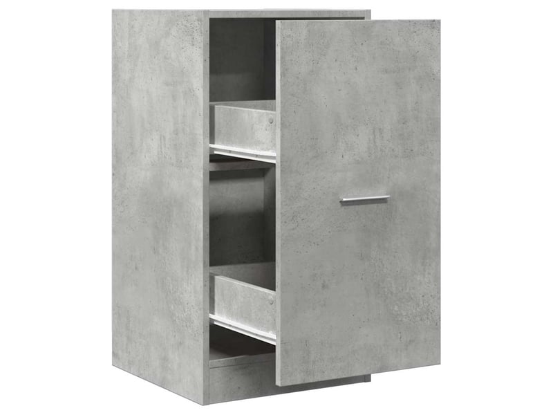  Meuble de rangement, armoire d'apothicaire gris béton 40x41x77,5cm bois d'ingénierie  - Conforama A