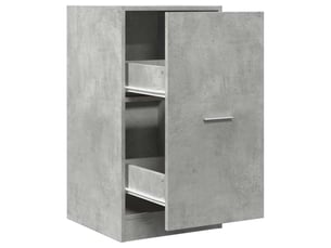 Meuble de rangement, armoire d'apothicaire gris béton 40x41x77,5cm bois d'ingénierie