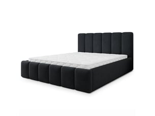 Lit coffre 200x200 cm MASSENO coloris noir