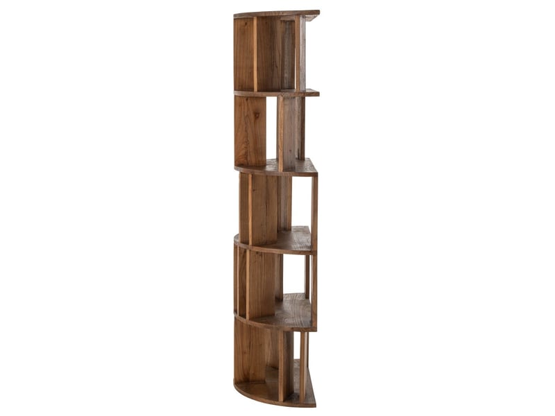  Bibliothèque demi-lune en bois camille 175cm naturel  - Conforama C