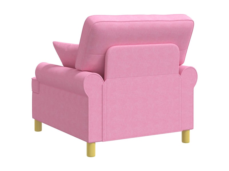 Vidaxl fauteuil xl avec coussins rose tissu - Conforama E
