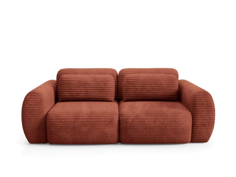  Canapé convertible premium cloud rouge  - Conforama A