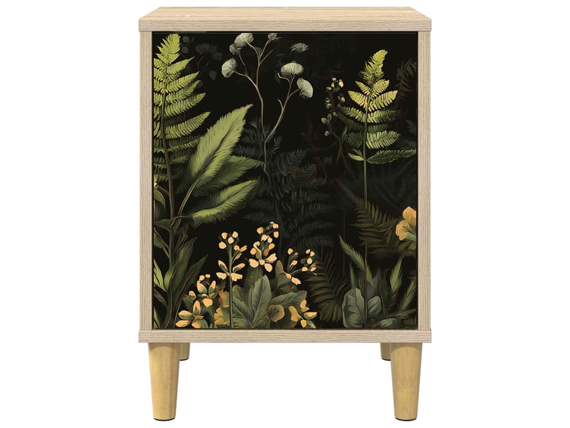  Table de chevet - cabinet de chevet - table de nuit rhenen chêne sonoma 36 x 33 x 50 cm  - Conforama D