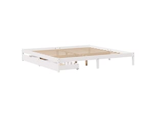 Lit 2 places 200x200 cm coloris blanc