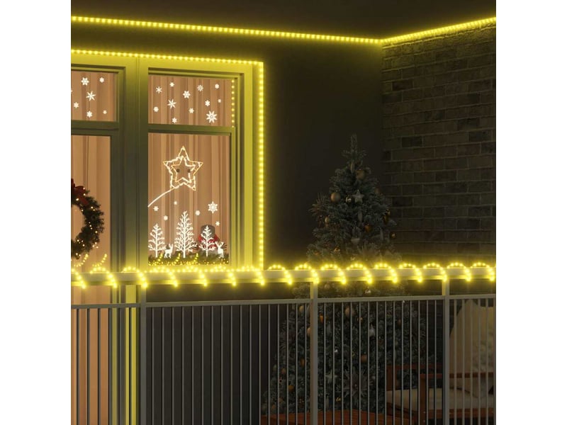  Lumière en corde, éclairage de noël avec 1200 led blanc chaud 50 m pvc cf62224  - Conforama B