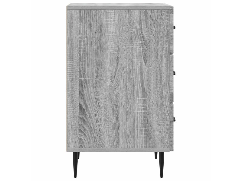 Table de chevet - cabinet de chevet - table de nuit avec tiroir sonoma gris 43 x 41 x 66,5 cm - Conforama E