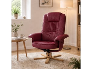 Fauteuil relax manuel   Simili rouge
