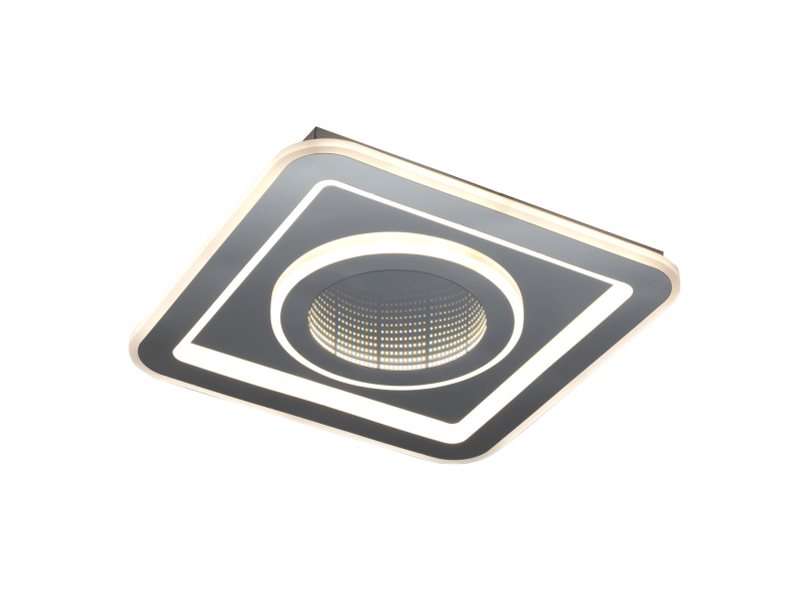  Plafonnier led fabrilamp bóveda blanc 80 w 11200 lm 3000-4000-6000 k 4.5x47.3x47.3 cm 99.SQ1 - Conforama C