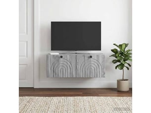 Meuble tv coloris gris 78.5 cm <strong></strong> <strong></strong>