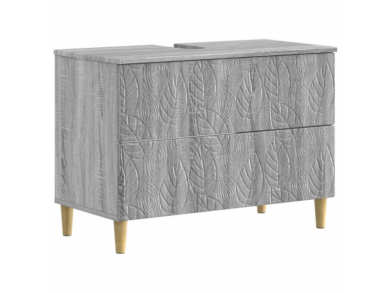 Ensemble de 2 meubles de salle de bain delft sonoma gris cf63127 - Conforama C