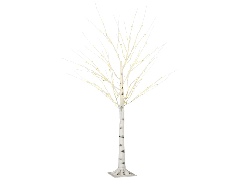  Bouleau lumineux artificiel led branches flexibles blanc 22 x 22 x 150 cm  - Conforama B