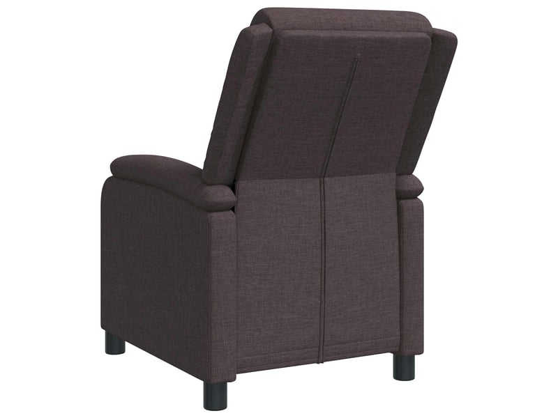 Vidaxl fauteuil inclinable marron foncé tissu - Conforama E