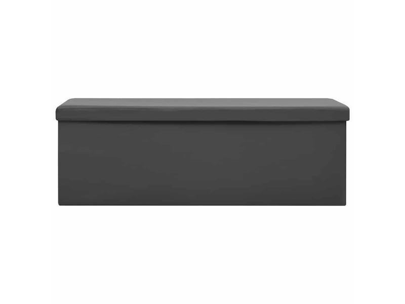  Banc chambre, banc de rangement pliable gris pvc  - Conforama C