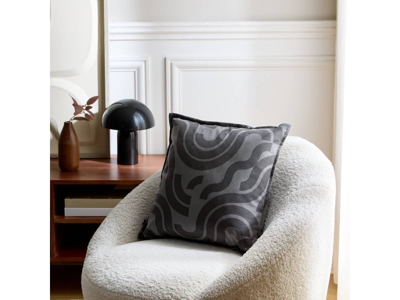  Coussin lilou carré 45x45cm gris LILOU - Conforama B