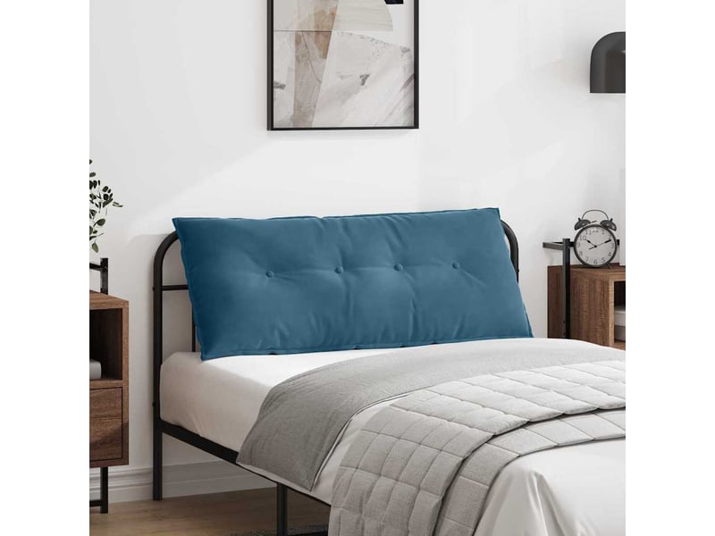  Coussin de dos, coussin de dossier bleu 120 x 50 cm tissu en velours côtelé cf54509  - Conforama B